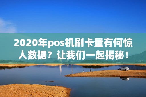 2020年pos机刷卡量有何惊人数据?让我们一起揭秘!