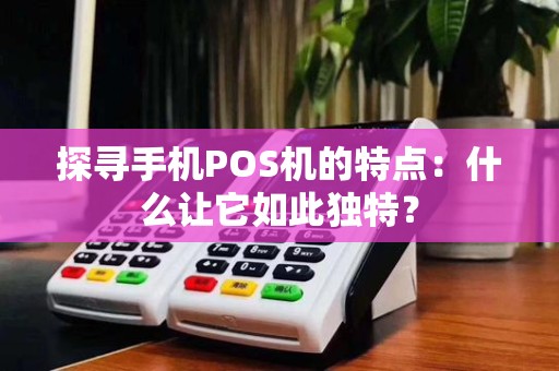 探寻手机POS机的特点:什么让它如此独特?