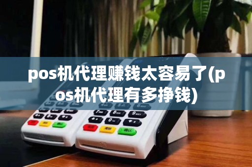 pos机代理赚钱太容易了(pos机代理有多挣钱)