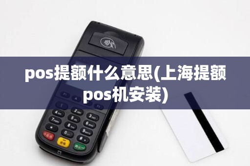 pos提额什么意思(上海提额pos机安装)