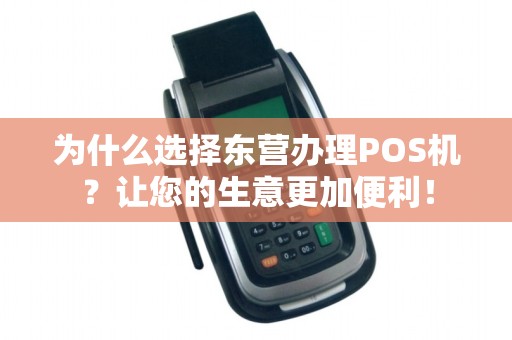 为什么选择东营办理POS机?让您的生意更加便利!