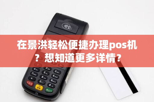 在景洪轻松便捷办理pos机？想知道更多详情？