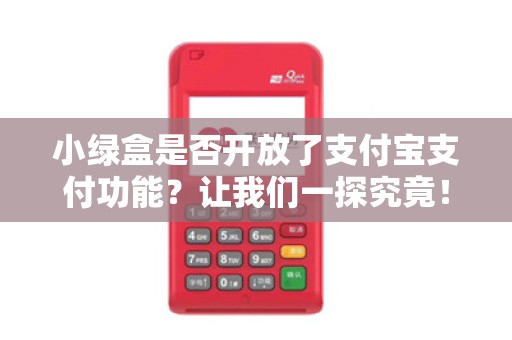小绿盒是否开放了支付宝支付功能?让我们一探究竟!
