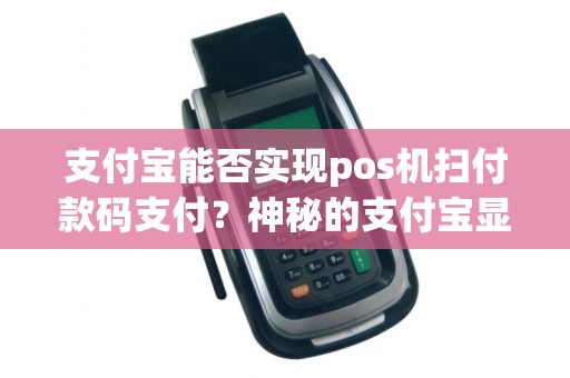 支付宝能否实现pos机扫付款码支付?神秘的支付宝显示揭秘!