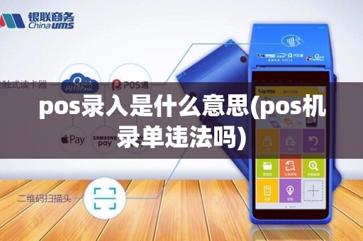 pos录入是什么意思(pos机录单违法吗)