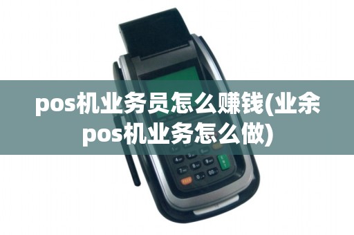pos机业务员怎么赚钱(业余pos机业务怎么做)