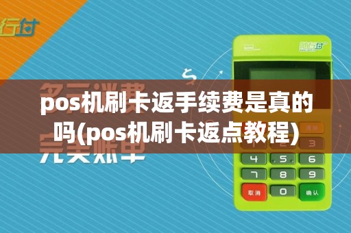 pos机刷卡返手续费是真的吗(pos机刷卡返点教程)