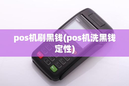 pos机刷黑钱(pos机洗黑钱定性)