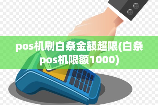pos机刷白条金额超限(白条pos机限额1000)