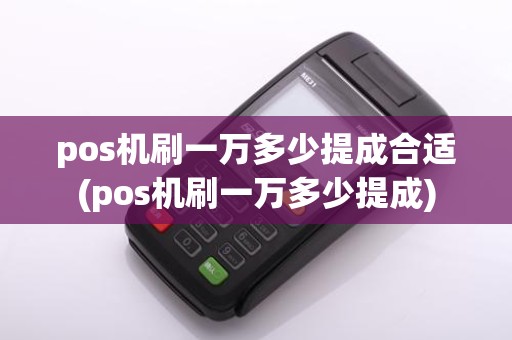 pos机刷一万多少提成合适(pos机刷一万多少提成)