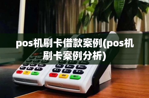 pos机刷卡借款案例(pos机刷卡案例分析)