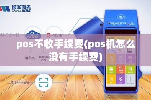 pos不收手续费(pos机怎么没有手续费)