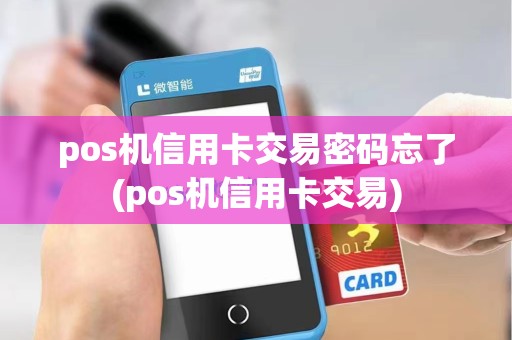pos机信用卡交易密码忘了(pos机信用卡交易)