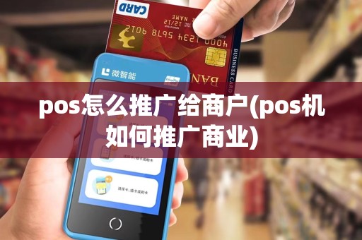 pos怎么推广给商户(pos机如何推广商业)