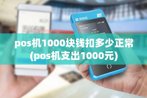 pos机1000块钱扣多少正常(pos机支出1000元)