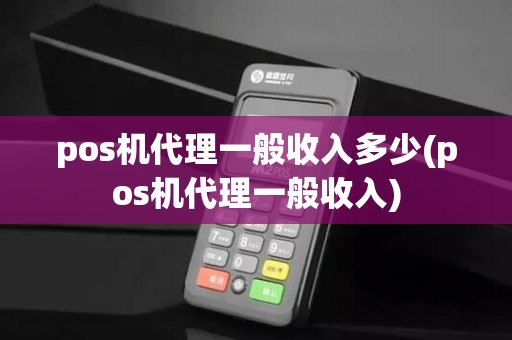 pos机代理一般收入多少(pos机代理一般收入)