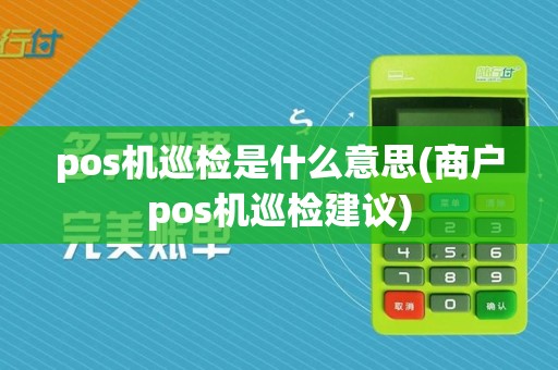 pos机巡检是什么意思(商户pos机巡检建议)