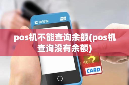 pos机不能查询余额(pos机查询没有余额)