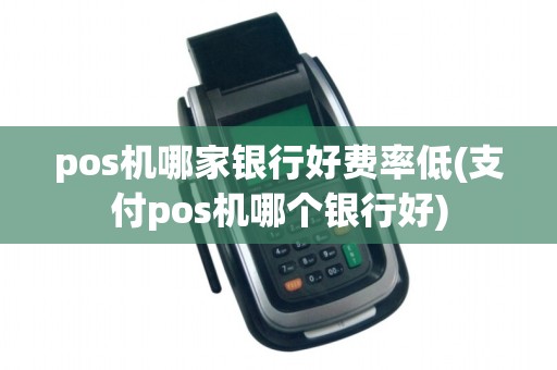 pos机哪家银行好费率低(支付pos机哪个银行好)