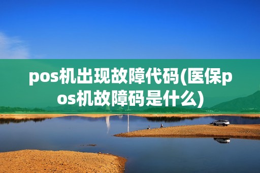 pos机出现故障代码(医保pos机故障码是什么)