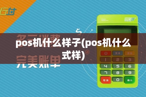 pos机什么样子(pos机什么式样)