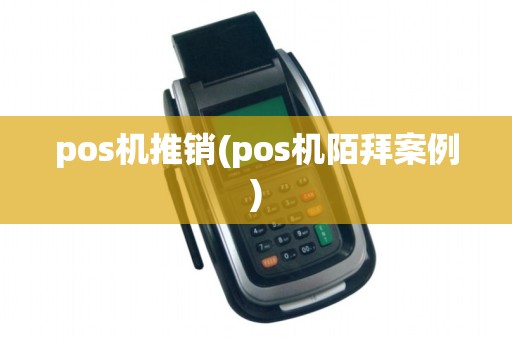 pos机推销(pos机陌拜案例)