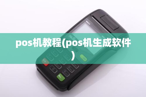 pos机教程(pos机生成软件)