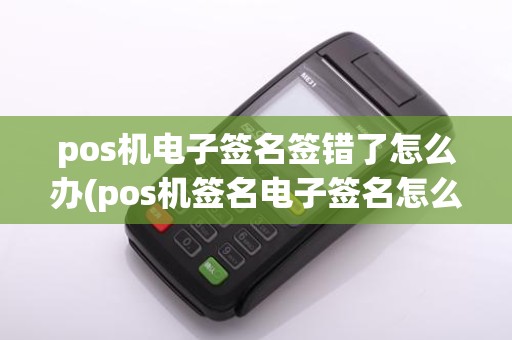 pos机电子签名签错了怎么办(pos机签名电子签名怎么签)