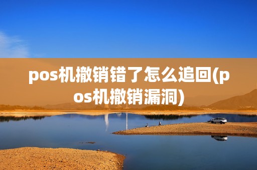 pos机撤销错了怎么追回(pos机撤销漏洞)