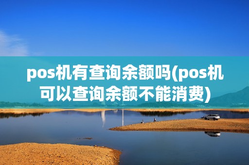 pos机有查询余额吗(pos机可以查询余额不能消费)