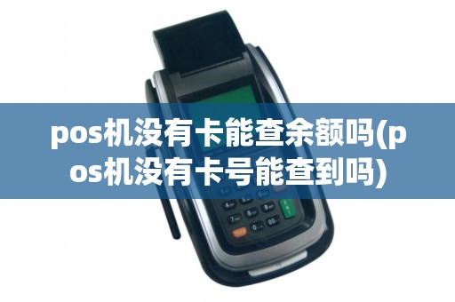 pos机没有卡能查余额吗(pos机没有卡号能查到吗)