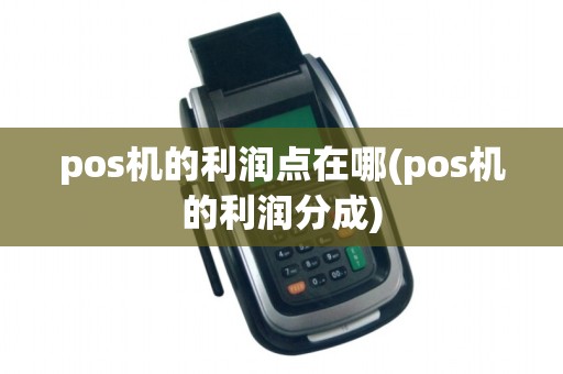 pos机的利润点在哪(pos机的利润分成)