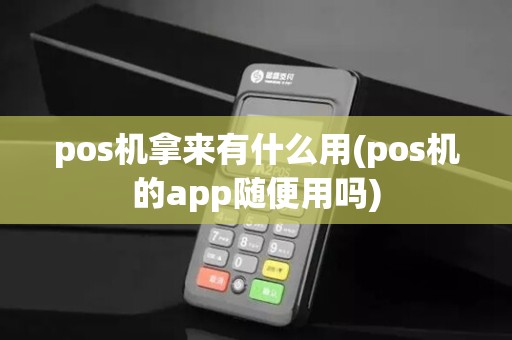 pos机拿来有什么用(pos机的app随便用吗)