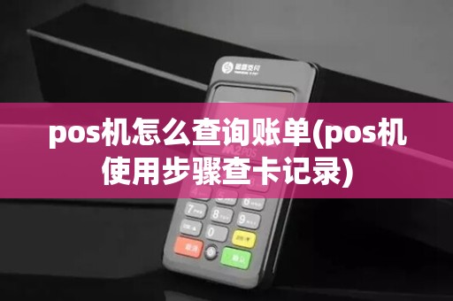 pos机怎么查询账单(pos机使用步骤查卡记录)