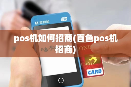 pos机如何招商(百色pos机招商)