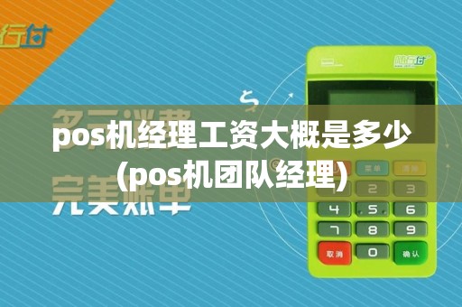 pos机经理工资大概是多少(pos机团队经理)