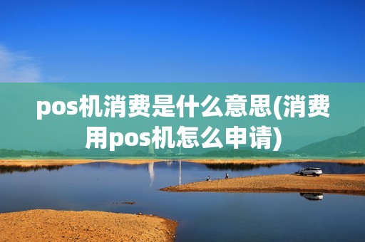pos机消费是什么意思(消费用pos机怎么申请)