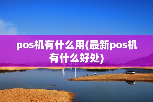 pos机有什么用(最新pos机有什么好处)