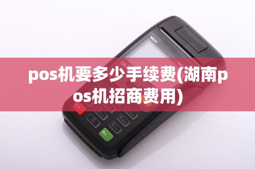 pos机要多少手续费(湖南pos机招商费用)