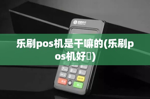 乐刷pos机是干嘛的(乐刷pos机好嗎)