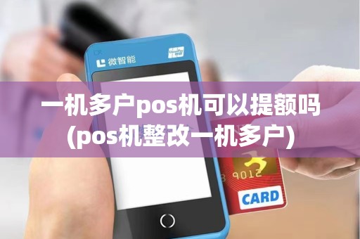 一机多户pos机可以提额吗(pos机整改一机多户)