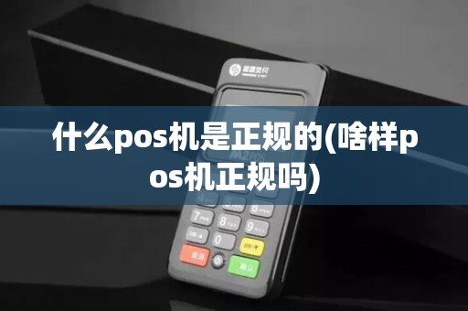 什么pos机是正规的(啥样pos机正规吗)