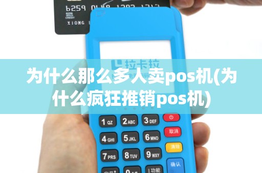 为什么那么多人卖pos机(为什么疯狂推销pos机)