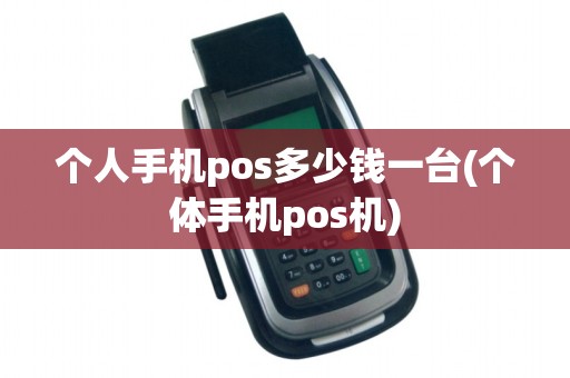 个人手机pos多少钱一台(个体手机pos机)