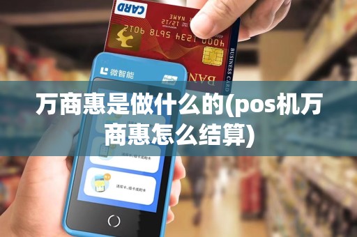 万商惠是做什么的(pos机万商惠怎么结算)