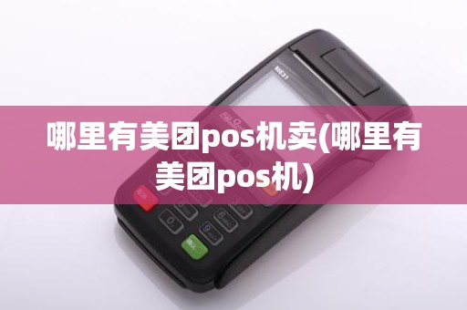 哪里有美团pos机卖(哪里有美团pos机)