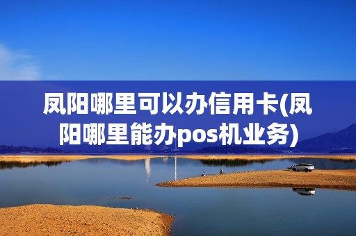 凤阳哪里可以办信用卡(凤阳哪里能办pos机业务) 凤阳哪里可以办信用卡(凤阳哪里能办pos机业务)
