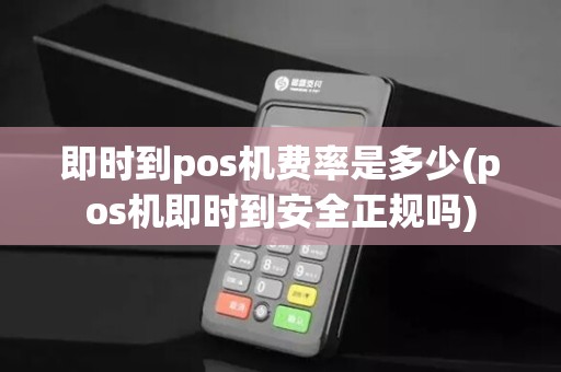 即时到pos机费率是多少(pos机即时到安全正规吗)