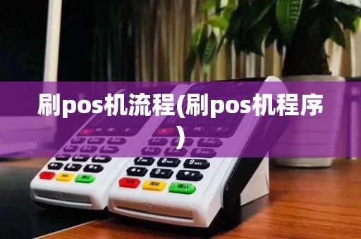 刷pos机流程(刷pos机程序)