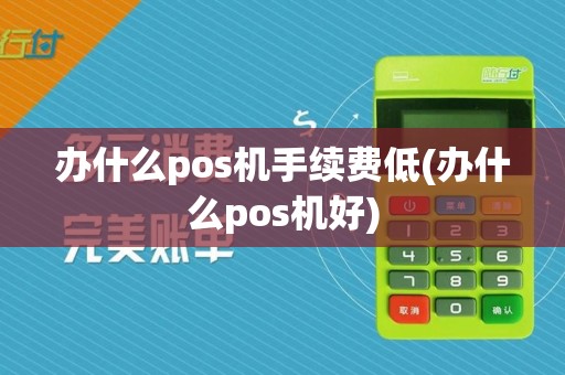 办什么pos机手续费低(办什么pos机好)